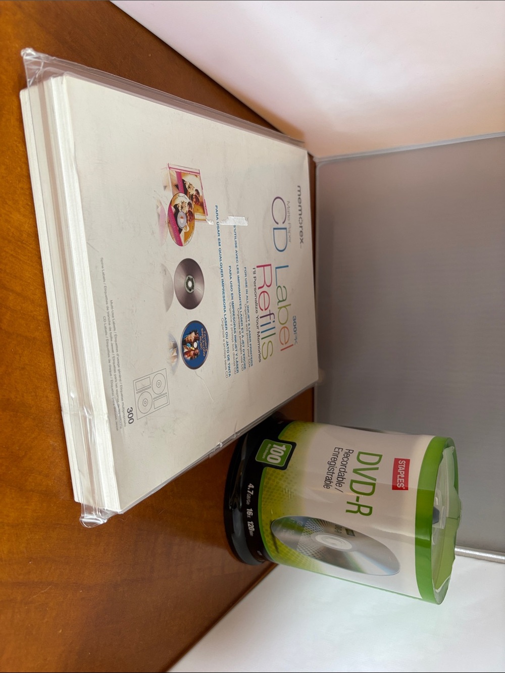Memorex CD Label Refills & Staples DVD-R Pack